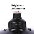 Miniatyrbillede 3 af 5: IC Bærbar multifunktionel LED-teltlampe til camping (abrikos)