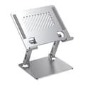 Adjustable Metal Laptop Stand - Silver