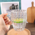 Miniatyrbild 5 av 5: IC Dubbelväggig hög borosilikatglasmugg med ränder, värmebeständig, 250 ml