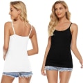 Miniatyrbillede 5 af 5: IC 5 stk Basic Camisole Justerbar Camisole Spaghettirem Linne til kvinder og piger (stor)