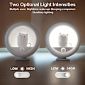Miniatyrbilde 3 av 5: IC Søt Katt Bevegelsessensor Nattlys (sett med 2), Trådløs Oppladbart LED Nattlys, Overalt Vegglampe, Trappelampe