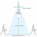 Miniatyrbild 4 av 4: 360° PIR Rörelsesensor Ljussockel E27 Rörelsesensor Glödlampshållare Säkerhetsdetektering E27 Rörelsesensor