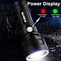 Miniatyrbild 2 av 5: P70 ficklampa 3000-10000 lumen högpresterande LED-ficklampa Svart