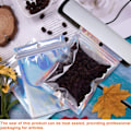 Miniatyrbilde 4 av 5: IC 200 ST Lukttette gjenlukkbare poser Folie Mylar Ziplock-poser 7x10cm/7.5x12cm