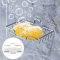 Pikkukuva 3 / 5: 2-pakka saippua-alusta, ruostumattomasta teräksestä valmistettu saippua-alustan pidike, saippua-alusta imukupilla suihkukylpyhuoneeseen