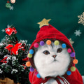Miniatyrbild 4 av 5: Juldräkt för katt med tomteluva och halsduk Kitty shape2 M