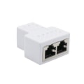 Miniatyrbilde 1 av 3: IC 1st Cat6 RJ45 8p8c Plugg til Dobbel RJ45 Splitter Nettverk Ethernet Patch Cord Adapter
