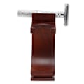 Miniatyrbillede 5 af 5: Træbørste Razor Drop Stand Stabil Vinrød Razor Stand med Anti-Slip