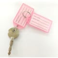 Miniatyrbilde 4 av 5: 40 stk fargerike plast-etiketter Nøkkelring Bagasje-etikett Tagg Nøkkelring Klassifisering Nøkkelringer (10 stk rosa, 10 stk blå, 10 stk gul, 10 stk grønn) IC