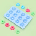 Miniatyrbild 1 av 5: IC 12 Hål Silikon Kanelform Rektangulära Spiral Donuts Flat