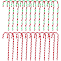 Miniatyrbillede 1 af 5: IC Juleakryl Slikkepind Slikkepind 24 stk, Twisted Plastic Candy Crutch Fo
