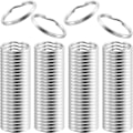 Miniatyrbillede 1 af 5: Små metaldelte ringe (100-pak) - nøgleringe til organisering IC