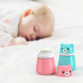 Miniatyrbild 2 av 5: IC Tecknad Bear Puff Tom Box Puff Case Bärbar Kroppspulver Rosa