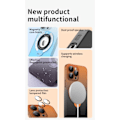 Pikkukuva 3 / 4: IC Näkymättömät magneettiset telineet iPhone 15 -sarjan koteloille, Mattainen pinta, Gradienttivärit, Oranssi Musta, iPhone15