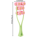 Miniatyrbillede 2 af 5: Ansigtsrulle V-formet ansigtsmassager Dobbelt klipsemassagerulle