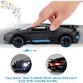 Miniatyrbillede 2 af 5: IC Bugatti Divo Die-Cast Bil, Zink Legering Støbt Model Legetøjsbil Træk