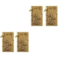 Miniatyrbilde 4 av 4: 4 stk Messing nøkkelring anheng DIY sjarm pynt veske hengende anheng nøkkelholder IC
