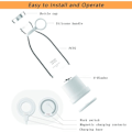 Miniatyrbillede 4 af 5: IC Bærbar Power Blender - Batteridrevet Smoothie Mixer USB 350ml Hvid
