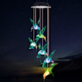 Pikkukuva 3 / 5: IC Tuulisoitto, aurinkovoimalla toimiva kolibri-tuulisoitto ulko- ja sisätilojen koristeluun, pihakoristeet, muistosoitto