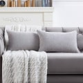 Miniatyrbilde 1 av 5: IC Lys grå ländrygg putevar 12x20 tommer Sett med 2 solid rustik gårdsputevar tilfelle for hjem sofa sofa dekorasjon