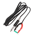 Miniatyrbillede 1 af 5: IC Power Silikonkabelklemme Sladdholder Standard Phono-stik Sort
