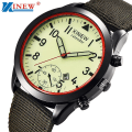 Miniatyrbild 1 av 3: Klockor Herr Military Quartz Watch Svart Datum Lyx Sport Luminous Wrist Watch Herrklockor Gul