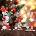 Miniatyrbilde 5 av 5: 6 Julepynt i Tre Dekorasjon for Julefester style 1