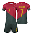 Miniatyrbillede 3 af 4: IC VM 2022 Portugal hjemmetrøje nr. 7 Ronaldo trøje (170 cm)
