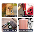 Miniatyrbillede 4 af 5: En rød AirTag-holder med et hul til Apple AirTag Tracker Ant IC