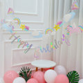Pikkukuva 2 / 5: IC Unicorn Party Grattis på födelsedagen Papper Banner hängande krans