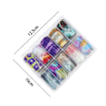 Pikkukuva 2 / 5: IC 10 ark Nail Art Sticker Dekaler, Design，Nagel shape8