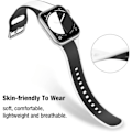 Pikkukuva 3 / 5: Apple Watch -ranneke 42/44/45 mm (musta/vihreä)