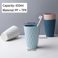 Miniatyrbilde 2 av 5: Tannbørstebeger, plastkopp, baderomsutrustning, nordisk stil