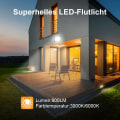 Miniatyrbilde 5 av 5: IC 5 Utendørs 10W LED-strålelykt, vanntett IP66, kaldhvit 6000K