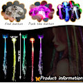 Miniatyrbilde 3 av 7: 12 stk LED hårpynt, LED hårspenner, lysende hårklips, LED hårklips, lysende leker, til bryllup, jul, halloweenfest butterfly