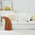 Pikkukuva 1 / 5: IC Stickad filt Lätt bränd orange filt 100 % ekologisk bomull för bäddsoffa Baby, Rustik Nostalgi Chic, 129,54 cm x 160,02 cm