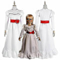 Miniatyrbillede 1 af 5: Finklänning Annabelle The Conjuring Doll Barn Vuxen Damkostym U one size none