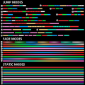 Miniatyrbilde 2 av 5: Fiberoptisk piska, Dance Flow Pixel Whip Super Lysende Opplyst Rave Leke 40 Fargeeffektmodus 360° Svingbar for Dans, Fester, Lysshow, EDM-musikk