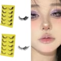 Miniatyrbild 2 av 5: Lösögonfransar Cat-Eye Look Wispy Fransar Extension Volym Fluffiga falska-ögonfransar 2
