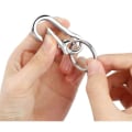 Miniatyrbillede 4 af 5: Karbinhake nøglering nøglering 6-pak metal Snap Hook nøglering IC