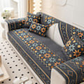 Miniatyrbillede 1 af 4: IC Skridsikker Sofa Pude i Boheme Stil Mørkegrå 70*90cm