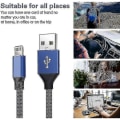 Miniatyrbillede 4 af 4: IC CNE 5-pak Nylon Flettet iPhone-oplader Lightning Kabel