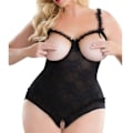 Pikkukuva 5 / 5: IC Lady Solid Sexy Alusukat Cosplay Leikkaus Plus Size Alusvaatteet zy XL Punainen