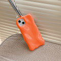 Miniatyrbild 2 av 5: IC Orange iPhone-fodral, Kompatibel med iPhone 13Pro Max, Snyggt Sött 3D-fodral i enfärgad meteoritform, Stötsäkert mjukt TPU-fodral för tjejer, kvinnor