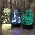 Miniatyrbillede 3 af 5: IC 3D-natlampe Naruto Team Uzumaki Naruto LED-natlampe