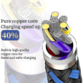 Miniatyrbillede 3 af 4: IC CNE 5-pak Nylon Flettet iPhone-oplader Lightning Kabel