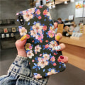 Miniatyrbild 2 av 4: IC-fodral för iPhone, Blommor Blommönster Blommönster Stötsäker