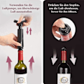 Miniatyrbillede 3 af 3: Vinpumpe Vakuumpumpe med 4 vinpropper (sort)
