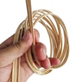 Miniatyrbillede 1 af 5: IC Platt poleret bambus strimler Siden Håndlavet fuglebur Stickmaterial 6 mm bredde