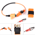 Miniatyrbillede 2 af 5: IC Racing Tændspole CDI + Tændspole + Tændrør til GY6 5 A One Size